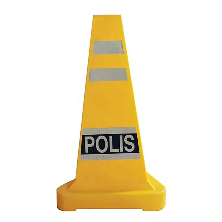 Cône d'avertissement de circulation routière urbaine Flexible et réfléchissant, nouveau type de cône d'avertissement, pyramide malaisienne, cône de sécurité triangulaire