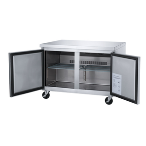 Refrigerador de Bebidas Bajo Mostrador de Acero Inoxidable, Diseño Compacto para Cafetería, Oficina, Despensa y Pequeños Restaurantes - Product Image 4