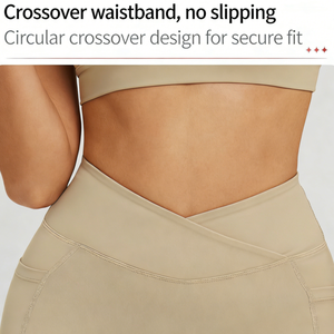 Shorts de <span class=keywords><strong>yoga</strong></span> taille haute personnalisables avec logo pour femme, contrôle du ventre, effet push-up, pour la gym, l'entraînement et la course - Product Image 5