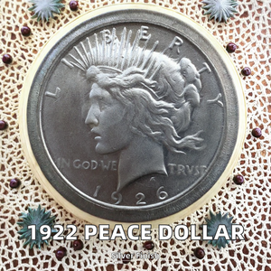 복제 1922 원형 평화 실버 달러 실버 도금 황동 골동품 동전 주조 기술 - Product Image 2