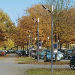 ไฟถนนอัจฉริยะพร้อมกล้อง WiFi & <span class=keywords><strong>เสา</strong></span>โคมไฟเหล็กอะลูมิเนียมหลายเหลี่ยมสำหรับใช้ในถนน - Product Image 5