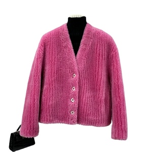 Cappotto Invernale Casual in Lana d'Agnello per Donna, <span class=keywords><strong>Giacca</strong></span> Corta Calda in Pelle di Pecora, Parka JT3314 - Product Image 1