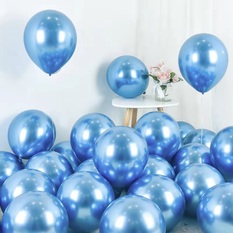 50pcs 10 "metal balloon wedding birthday party decoration thickened balloon balloons metallic