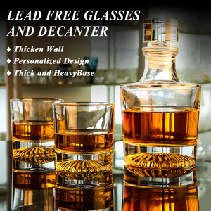 Custom 720ml Luxury <strong>Whiskey</strong> <strong>Decanter</strong> and Glass Set High Quality Wine Glass Wooden for Gin and <strong>Whiskey</strong> - Product Image 4
