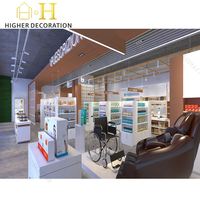Étagères de pharmacie en MDF pour magasin de médicaments, présentoirs de pharmacie, meubles de pharmacie, comptoir design