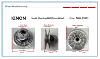 Nouvel ensemble d'embrayage pour moto KINON Chunfeng 800, modèle en aluminium, transmission à vitesse unique, efficace et durable, composant du système de transmission