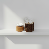 Diffuseur d'huiles essentielles liquides en céramique parfumé à la lavande, en forme de fleur, pour bureau, maison, cadeau