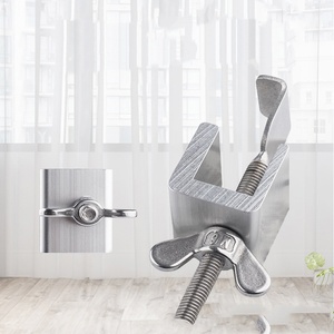 Universal Anti-Theft Top Door Stopper Stainless Steel Door <b>Lock</b> Anti-Theft Top Stopper Travel Hotel <b>Lock</b> for Any Doors - Product Image 3