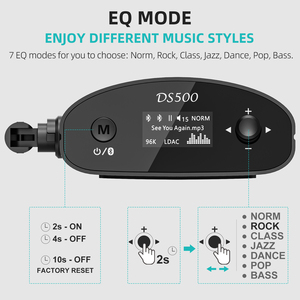 เครื่องถอดรหัสเสียงแบบสตรีมมิ่งเพลงลาวาพร้อม aptX-ll/HD/Adaptive และ LDAC ตัวรับสัญญาณ5.1บลูทูธอะแดปเตอร์บลูทูธ - Product Image 3
