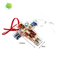 Ornements de Noël en acrylique à suspendre sur l'arbre ; Parfaits pour les fêtes de Noël et la décoration intérieure ; Personnalisation OEM disponible