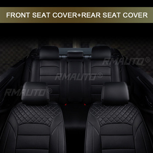 Fundas de Asiento de Coche de Cuero de Alta Calidad, 5 Plazas, Cobertura Total, Color Rojo, para Sedán y SUV, Impermeables, Protectoras, Accesorios para Coche - Product Image 2