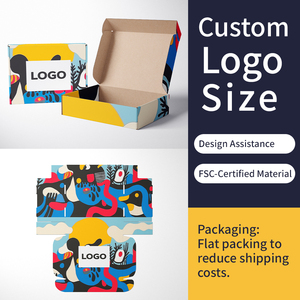 Boîte en carton ondulé pliable avec logo personnalisé, échantillon gratuit, emballage couleur avec impression personnalisée, boîte en carton d'expédition - Product Image 1