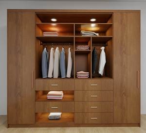 Armoires en bois modernes personnalisables en gros pour la chambre à coucher, la salle à manger, le salon, pour les meubles de maison, les options scolaires pour les vêtements - Product Image 2