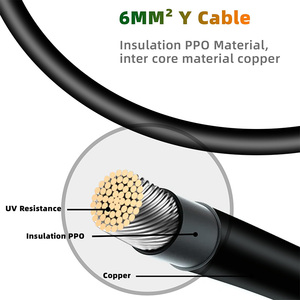 1 y2 10AWG facile installazione Y Plug cavo solare Y-Splitter per pannello solare MMF FFM per connessione fotovoltaica parallela - Product Image 5