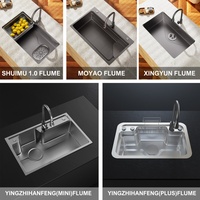 Évier de cuisine rectangulaire en acier inoxydable noir à montage sous plan, fait main, style ferme, pour restaurant commercial moderne Vbosr