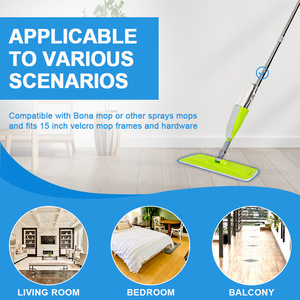 16,5 Polegada Reutilizável <span class=keywords><strong>Mop</strong></span> Almofadas Microfibra <span class=keywords><strong>Spray</strong></span> <span class=keywords><strong>Mop</strong></span> Cabeças de Substituição para Esfregões Molhados/Secos Compatível com Sistema <span class=keywords><strong>Bona</strong></span> Floor Care - Product Image 3
