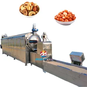 Chaîne de production automatique de torréfacteur de graines de citrouille d'arachide de torréfacteur industriel de noisette d'acier inoxydable