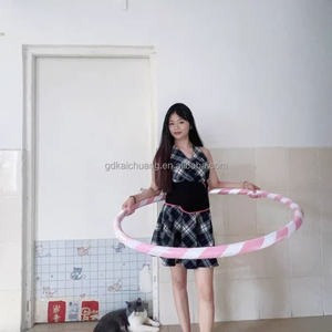 Bola de ejercicio con bloqueo magnético, anillo de fitness, aros de plástico, equipo de fitness para el hogar, estuche de transporte con aro de hoola ponderado - Product Image 1