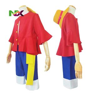 ชุดคอสเพลย์อนิเมะลูฟี่ ชุดคอสเพลย์มังกี้ ดี พร้อมหมวก สำหรับฮาโลวีน ผู้หญิง ผู้ชาย เด็ก เสื้อ กางเกง ของขวัญ - Product Image 1