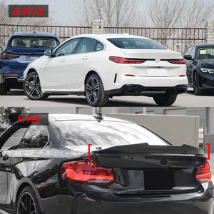 Bmw Rear Spoiler F44 Glossy <b>Black</b> Carbon Texture Ducktail Trunk <b>Wing</b> For 2 Series 4 Door - Product Image 2