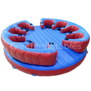 Tubos inflables de tracción para deportes acuáticos, flotador de asiento cómodo y tubo de refuerzo para equipo remolcable de juego de agua - Product Image 5