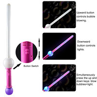 Ishine Épée à bulles LED 25 pouces, machine magique automatique avec bouteille de 95 ml, jouet portable pour enfants, idéal pour les événements extérieurs et les cadeaux promotionnels