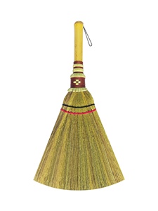 Mini brosse douce en bambou avec manche en bois massif, balai d'herbe, fouet asiatique - Product Image 3