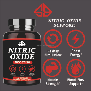 Cápsulas de Suplemento Herbal con L-Arginina y L-Citrulina para Aumentar el Óxido Nítrico, para Adultos, Crecimiento Muscular, Energía, Ciclismo Saludable, 60 Unidades - Product Image 3