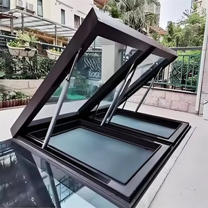 Tragaluz de apertura de 90 ° eléctrico para el hogar inteligente, Sensor de clima activo, Control remoto, aleación de aluminio, mejora las escaleras de aire interiores - Product Image 1