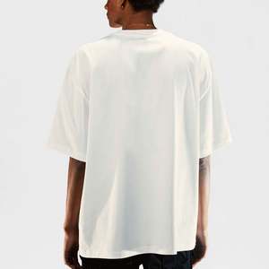 T-shirt sport décontracté surdimensionné pour homme en coton tricoté 100% personnalisé, impression numérique, manches courtes, 180 grammes, 2025 - Product Image 3