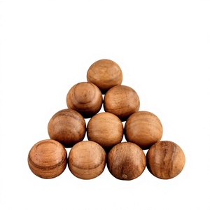 Wholesale Unfinished Natural <b>Wood</b> <b>Balls</b> for Dispensers and Home Decor Modern Design Wedding Decorative Beads Customized Size - Product Image 1