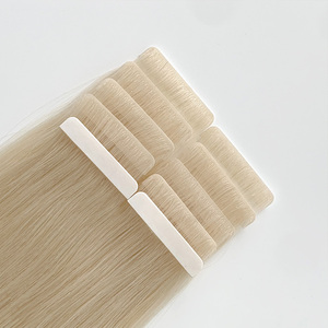 Extensions de cheveux invisibles russes à bandes adhésives, vente en gros, extensions de cheveux <span class=keywords><strong>Remy</strong></span> à double face avec bandes adhésives injectées - Product Image 6