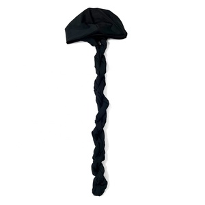 T-shirt noir personnalisé en spandex extensible <span class=keywords><strong>Ez</strong></span> <span class=keywords><strong>Pz</strong></span>, turbans pour hommes, enveloppe Kings Wave, casquette pour hommes, turban pour cheveux courts ou tête chauve - Product Image 5
