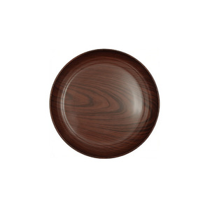 Bencircle Wood Pattern Plastic <b>Plate</b> PP Material Round Dinner <b>Plate</b> Lightweight Reusable Salad Dessert Fruit Serving <b>Plate</b> - Product Image 1