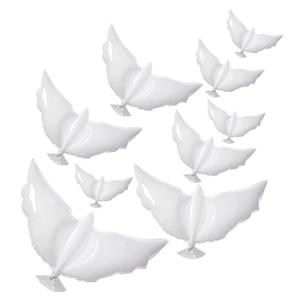 Lot de 12 ballons commémoratifs de colombe blanche pour la libération Ballon ange biodégradable souvenir funéraire pour libérer la colombe de mariage Globo - Product Image 1