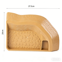 Bassin de bain séparable pour tortue, bol d'eau pour reptile semi-aquatique, décoration d'aquarium en plastique