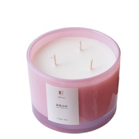 Bocaux en cristal bio personnalisés de luxe avec bougies parfumées romantiques au jasmin pour les fêtes Ramadan fête des pères boîte d'offre en gros