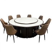 Table de banquet ronde sur mesure pour hôtel, avec plateau tournant, pour salle privée – Fournisseur direct usine