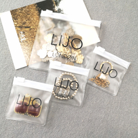 Bolsas de Plástico Transparente con Cierre para Joyería, Bolsas Personalizadas con Logotipo Propio, Bolsa Pequeña Mini Esmerilada con Cierre Hermético para Collares y Joyas