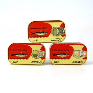 Sardinas Enlatadas en <span class=keywords><strong>Aceite</strong></span> Vegetal 125g, Venta al por Mayor <span class=keywords><strong>de</strong></span> Pescado Enlatado - Product Image 1