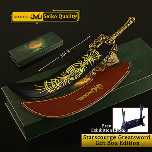 Accessoires de jeu <span class=keywords><strong>Elden</strong></span> <span class=keywords><strong>Ring</strong></span>, épée Starscourge de 30 cm, édition <span class=keywords><strong>en</strong></span> boîte, modèle d'armes entièrement <span class=keywords><strong>en</strong></span> métal, cadeau pour garçon, accessoire de cosplay, épée de samouraï - Product Image 4