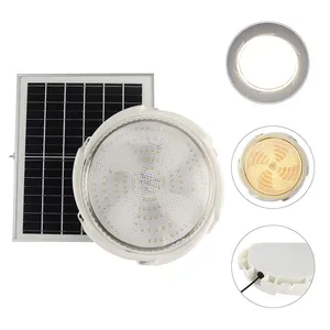 New 150W Solar Powered LED Ceiling Light Super Bright School Lamps Long Time Work Lights For Home Courtyard