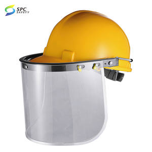 Peinture construction industrielle foresterie Pvc <span class=keywords><strong>transparent</strong></span> flip up visière ressort fixe écran facial <span class=keywords><strong>casque</strong></span> de protection <span class=keywords><strong>casque</strong></span> de sécurité - Product Image 5