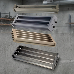 Moule triple pour barres de rétrécissement du ciment 25x25x282mm – Échantillon de test de changement de longueur du béton - Product Image 1