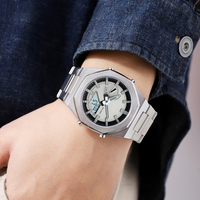 Fabrication vente en gros montre LED de haute qualité pour hommes montres numériques originales étanches résistantes aux chocs avec alarme pour hommes