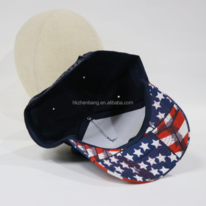 Casquette de baseball brodée avec logo personnalisé, visière imprimée drapeau USA, casquette snapback réglable, casquette patriotique en coton pour hommes et femmes - Product Image 3