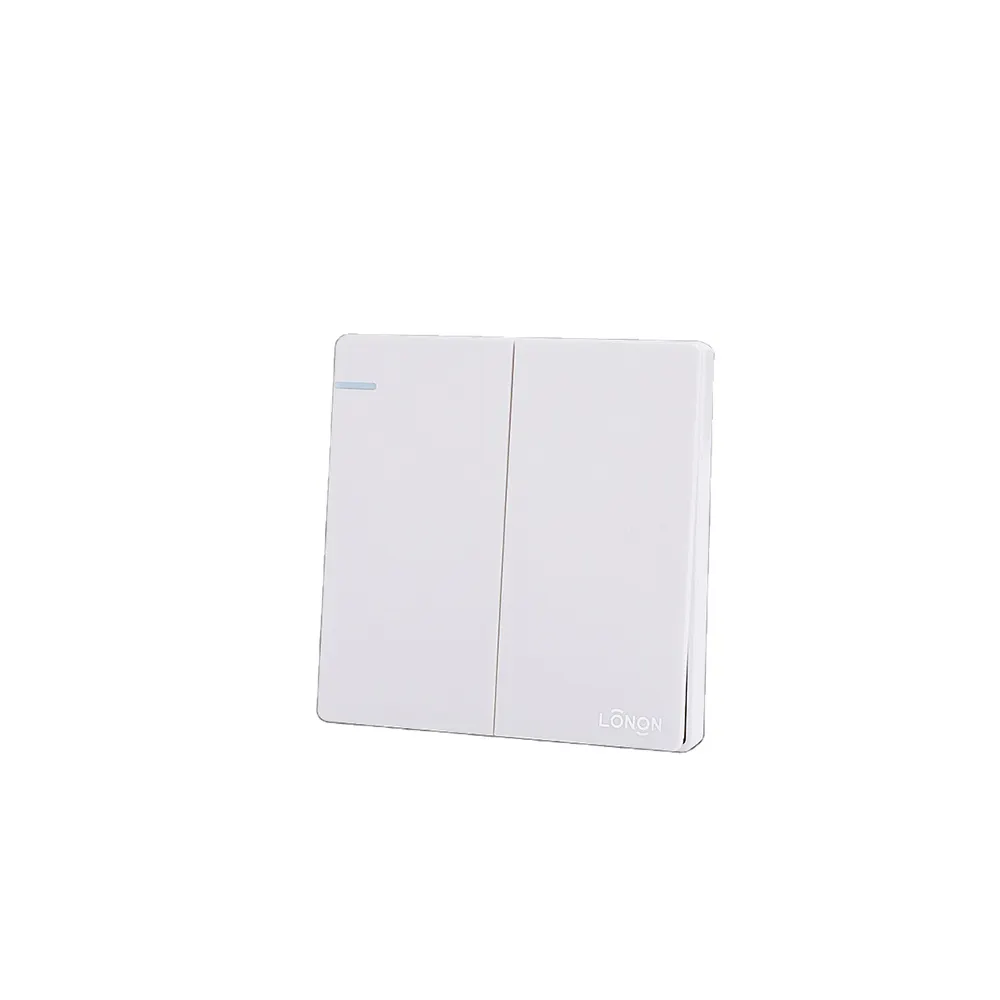 New product 2 gang 1 way switch 16a wall socket