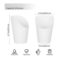 Porte-gaufrier à emporter Offre Spéciale, emballage alimentaire, tasse à cuillère, boîtes rigides jetables, frites en papier, tasse à collation gratuite. Cône Snack