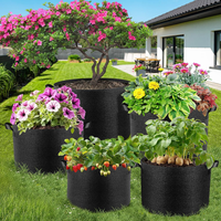 Sacs de culture de pommes de terre en tissu non tissé épaissi avec poignées, pots de jardin robustes pour tomates, pommes de terre et légumes