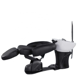 Sillón de Lavado Eléctrico Reclinable KISEN en Oferta, Cama de Masaje Especial para Salón de Belleza y Barbería con Lavabo - Product Image 1